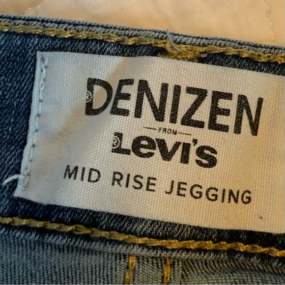 Denizen skinny distressed,fringe hem ankle jeans - Picture 7 of 9